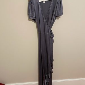 BHLDN Slate Blue Evening Gown, Size M